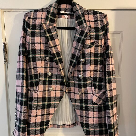 Veronica Beard Pink and Black Plaid Blazer - Great Condition! - Picture 4 of 5
